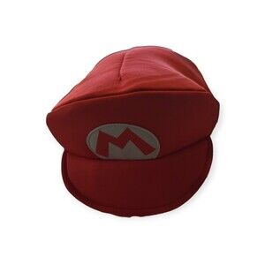 Red Super Mario Bros Mario Hat Halloween Costume Accessory